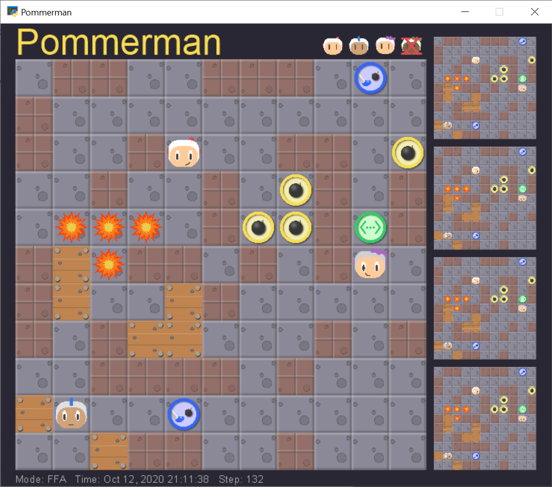 Image of the Pommerman Game